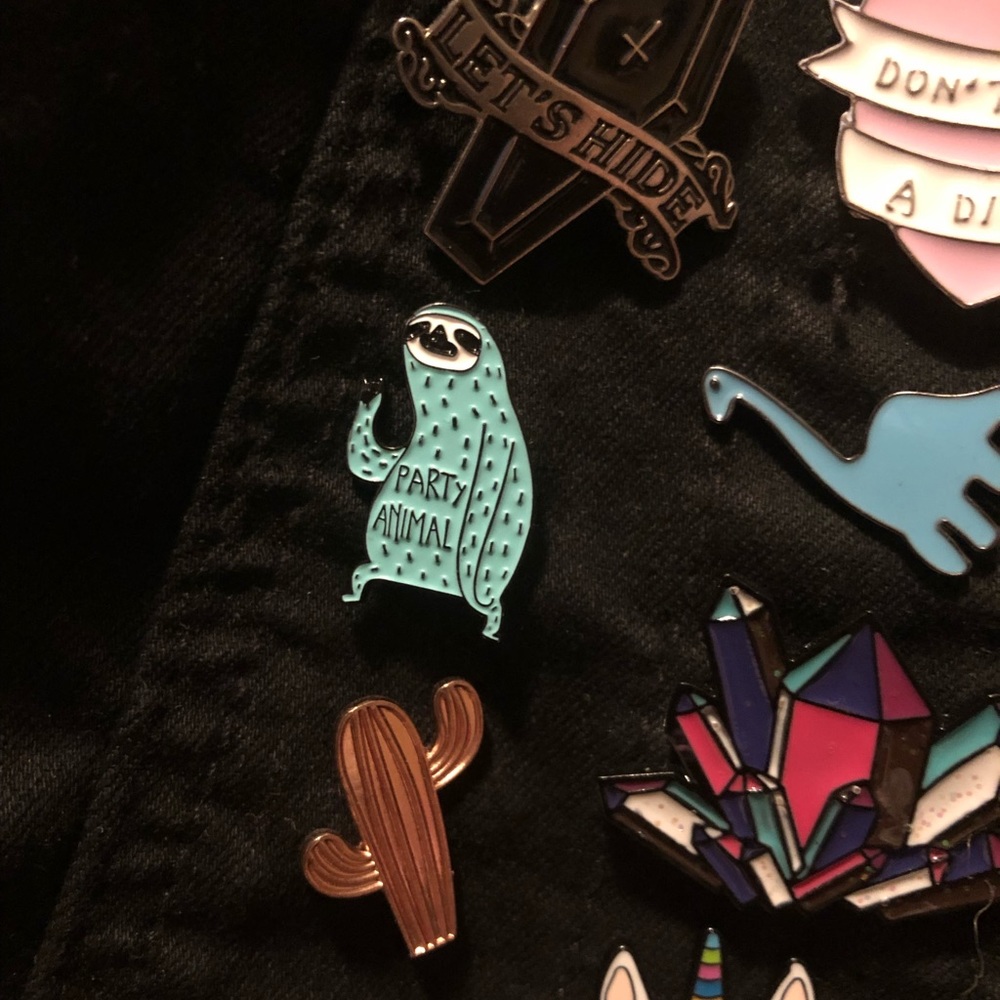 Sloth Party Animal Pin